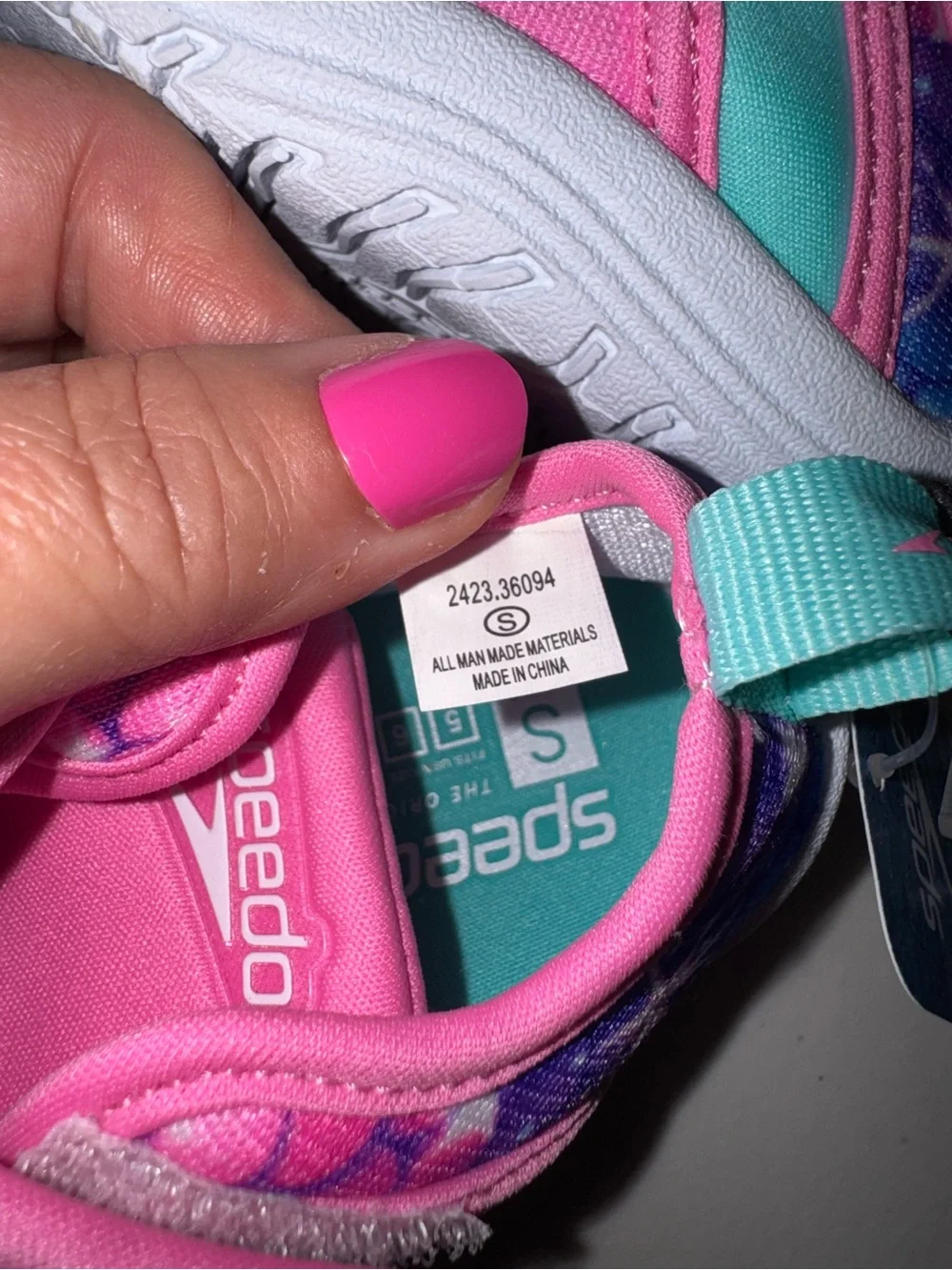 Speedo Kids Pink & Teal Splash Water Shoes